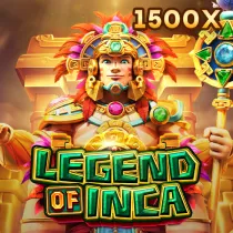 "Legend of Inca" slot icon depicting an Incan warrior with a 1500x multiplier.
