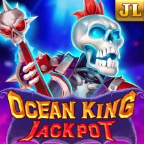 "Ocean King Jackpot" game icon featuring a skeleton pirate from JILI's fishing jackpot series.
